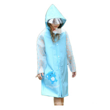 customized fun design hooded raincoat for kids transparent pvc rainwear waterproof impermeable ponchos